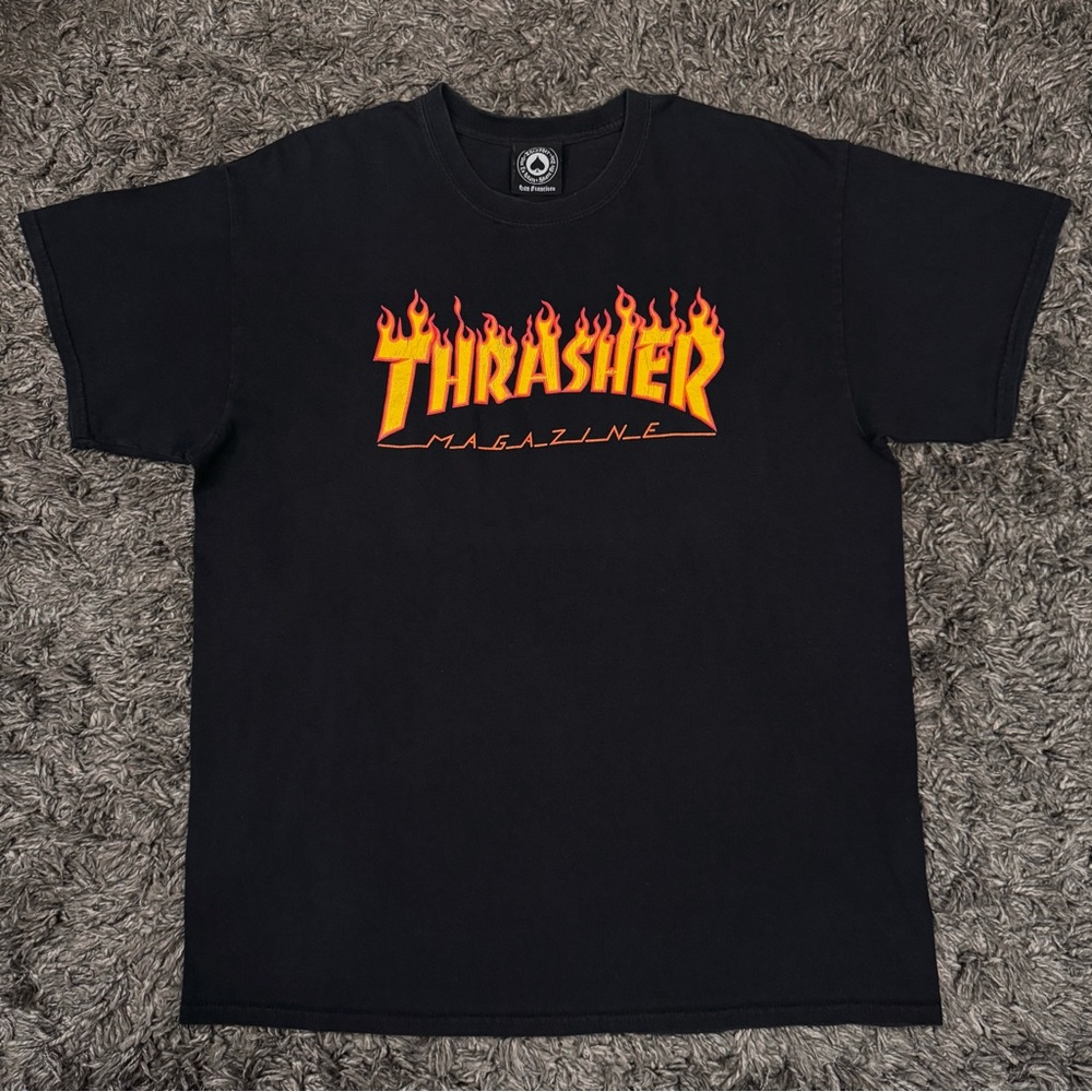 Thrasher Magazine Black Skate Tee Shirt
